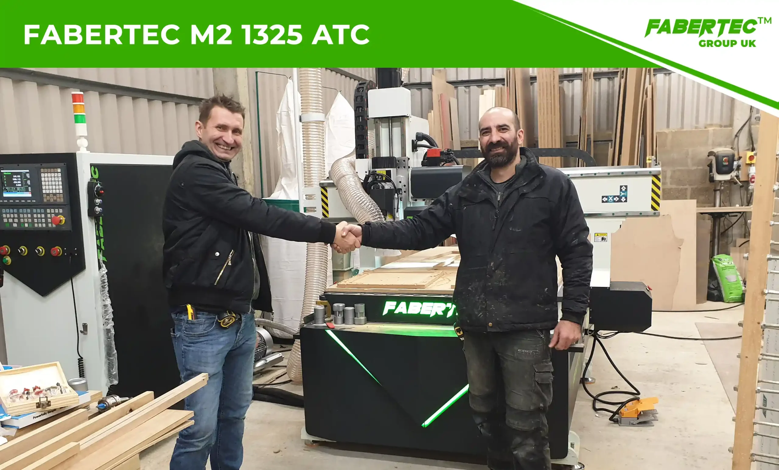 Fabertec M2 1325 ATC CNC Centre Router Installation