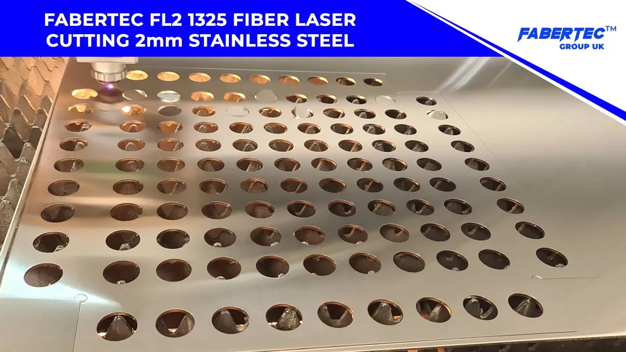 Fabertec FL2 1325 2kw Fiber Laser Cutting 2mm Stainless Steel