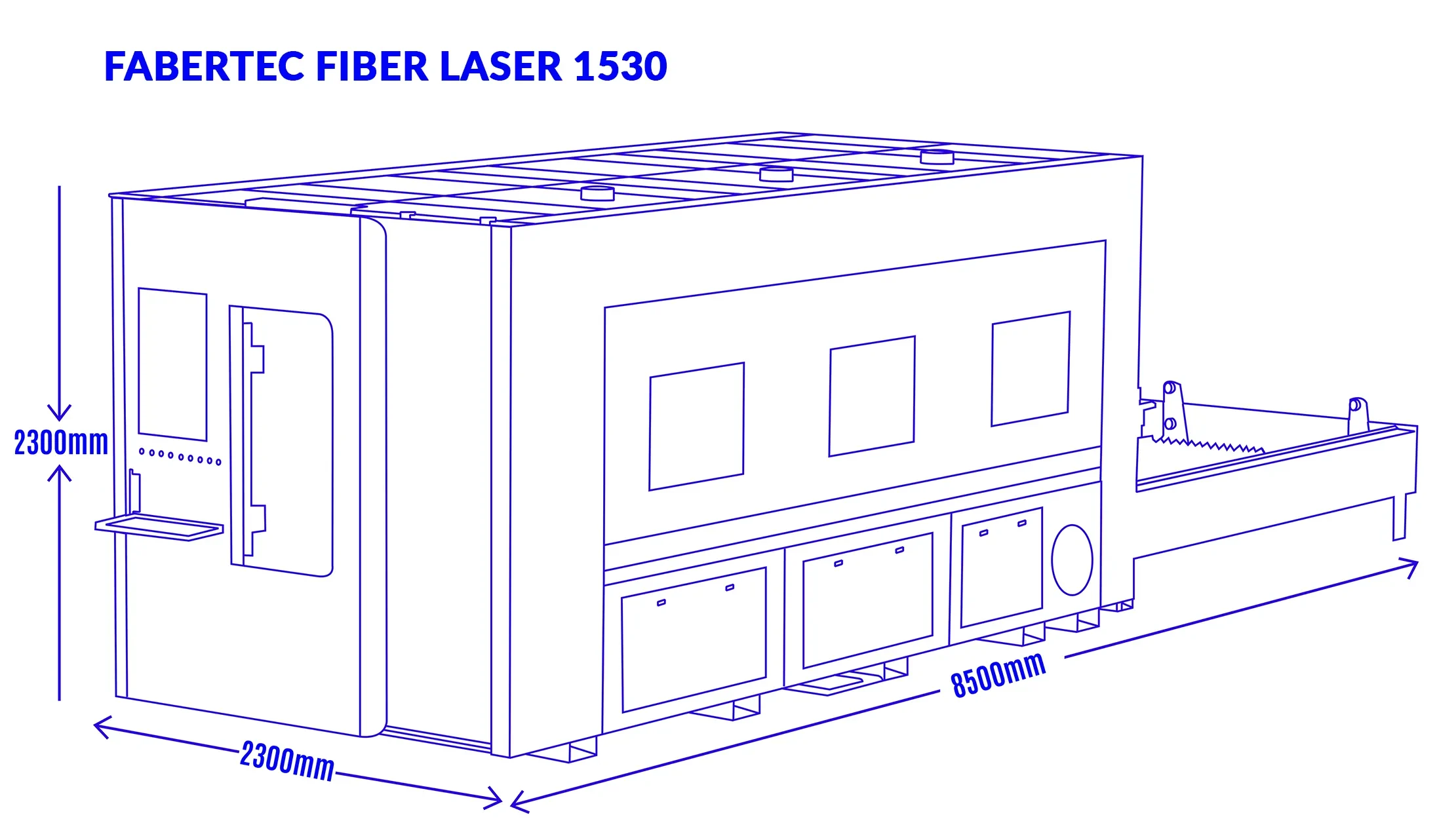fabertec fl4 1530 fiber laser dimension