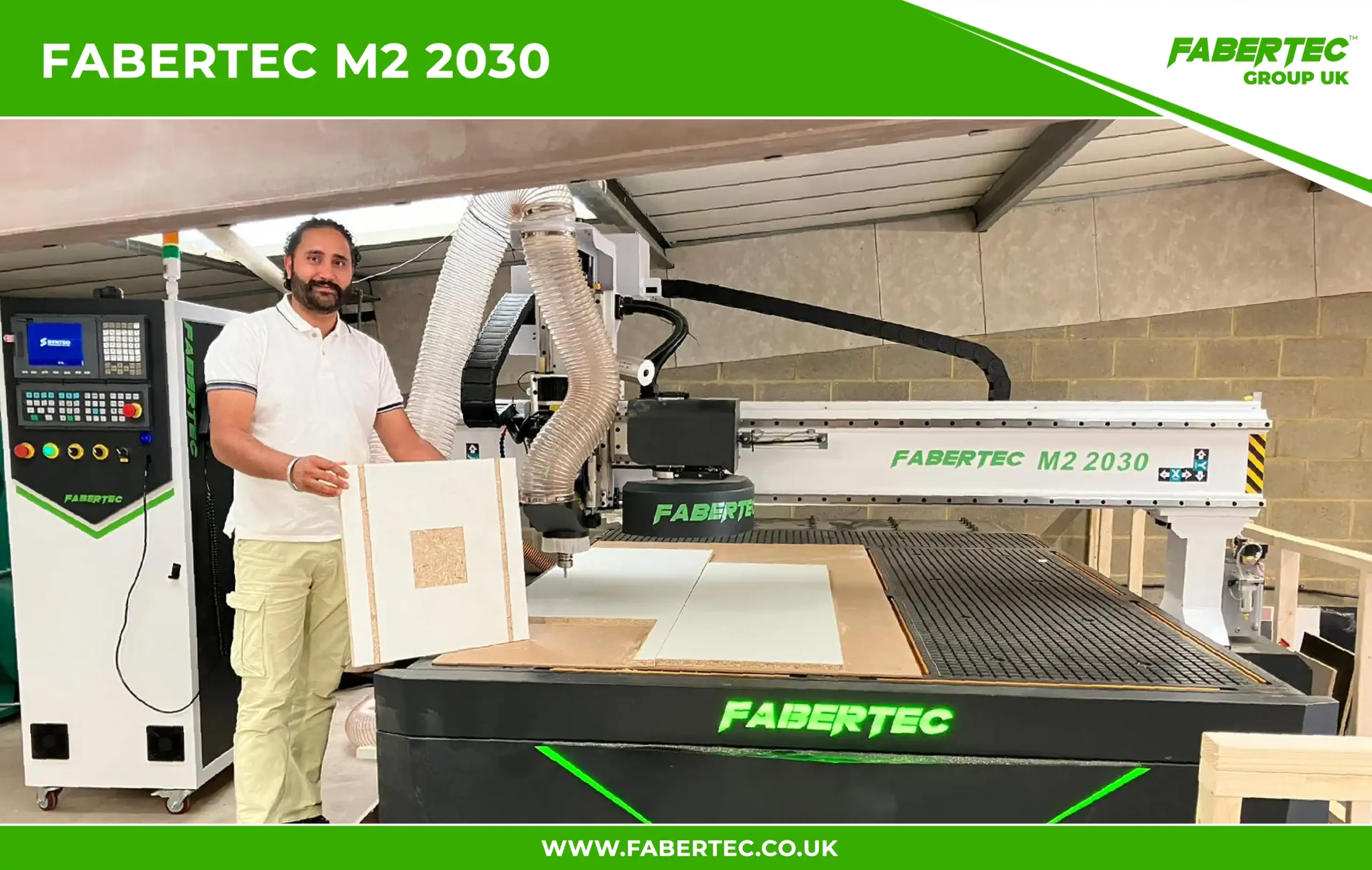 fabertec m2 2030 cnc router installation in Hounslow