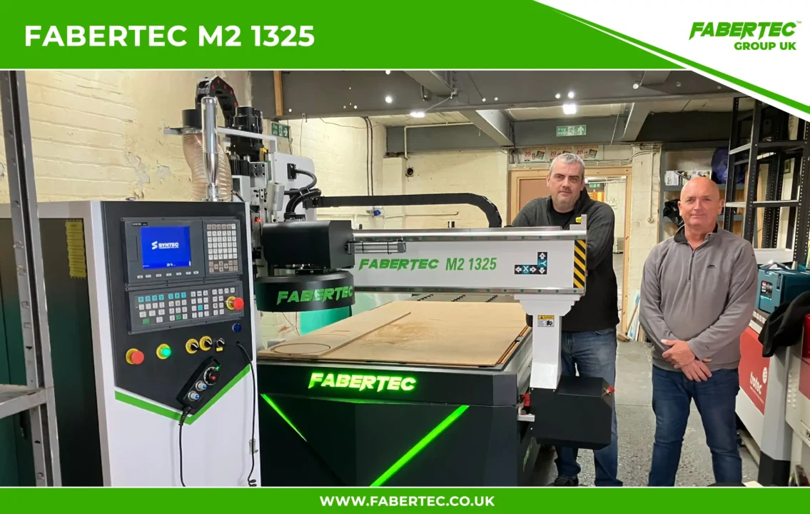 fabertec m2 1325 cnc router installation in blackpool