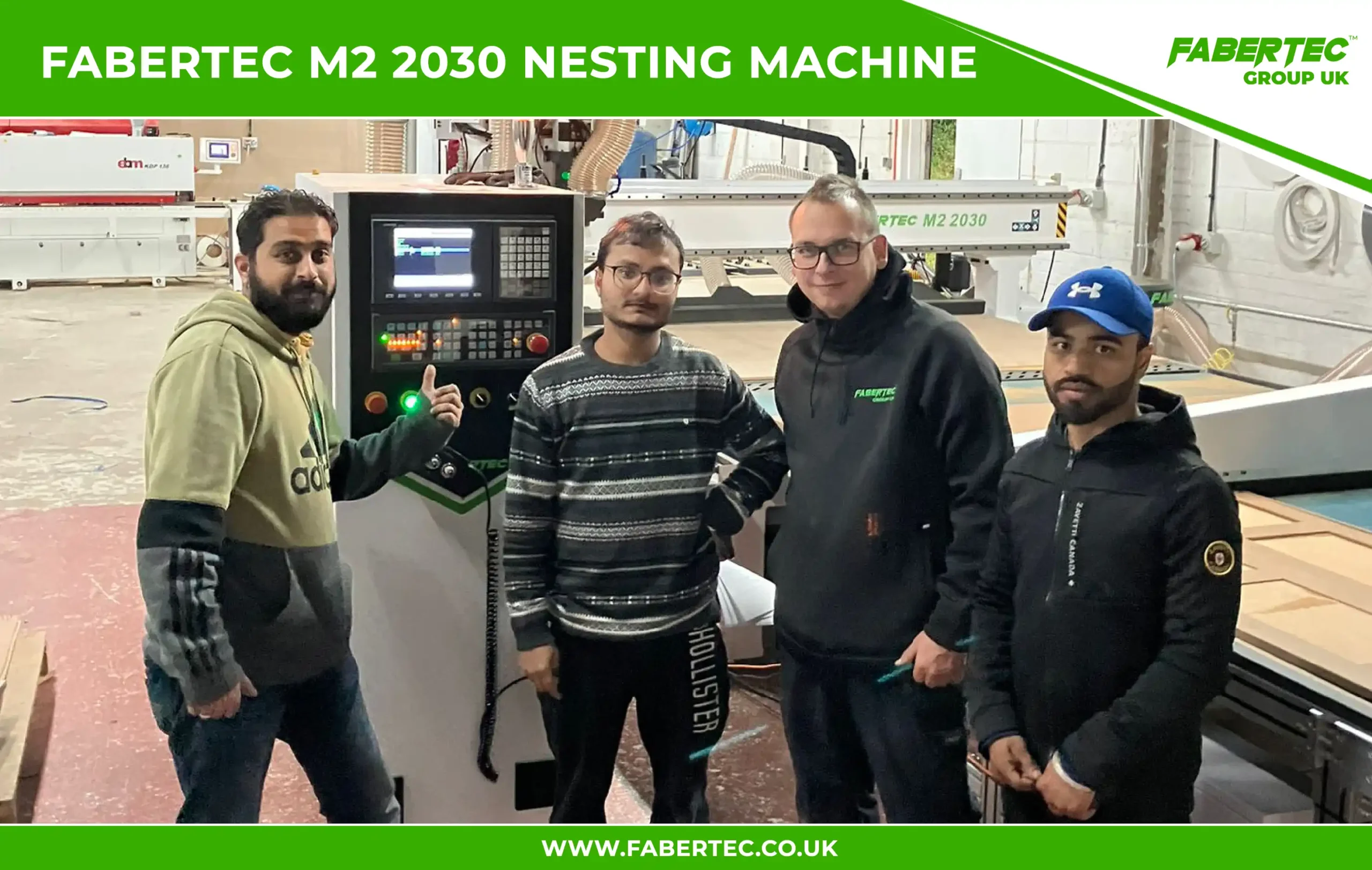 m2 2030 nesting machine installation