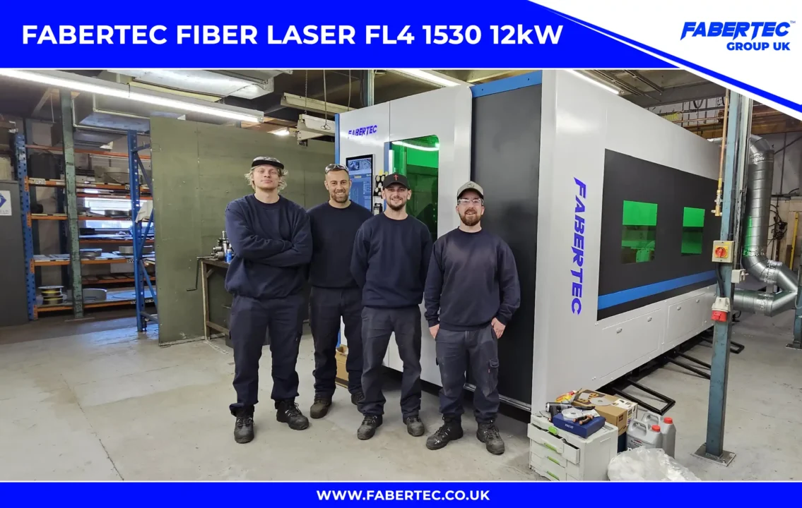 fabertec fiber laser fl4 1530 12kw installation in bristol