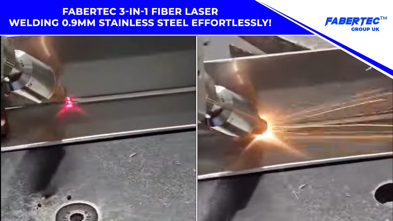 3in1 welding machine welding 0.9mm stainless steel