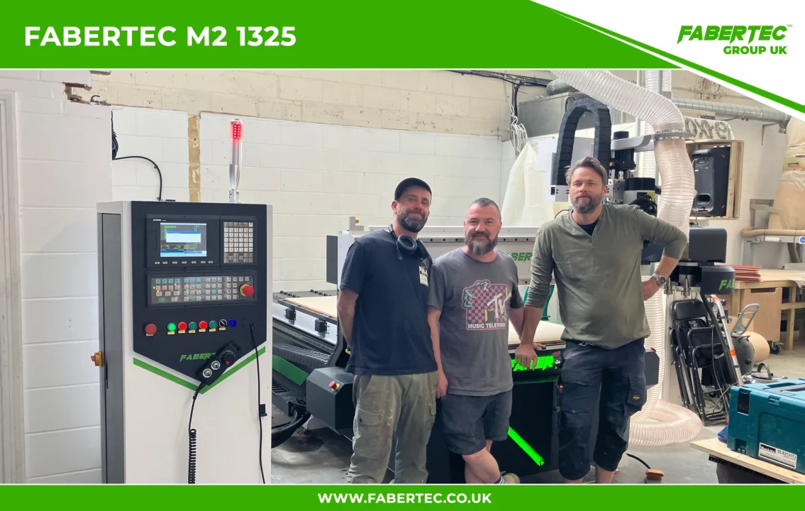 fabertec m2 1325 installation on london for bang on sets_