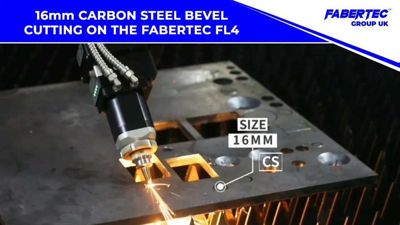 16mm carbon steel bevel cutting on the Fabertec FL4.