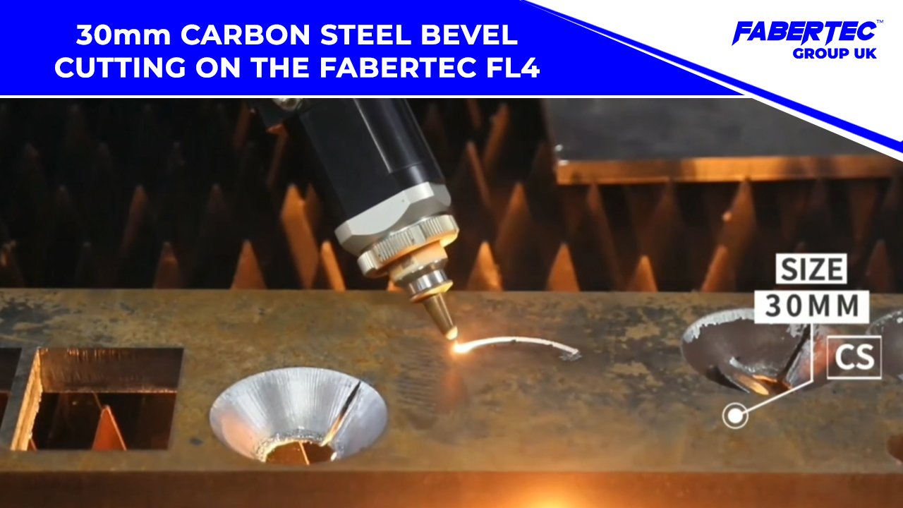 30mm carbon steel bevel cutting on the Fabertec FL4.