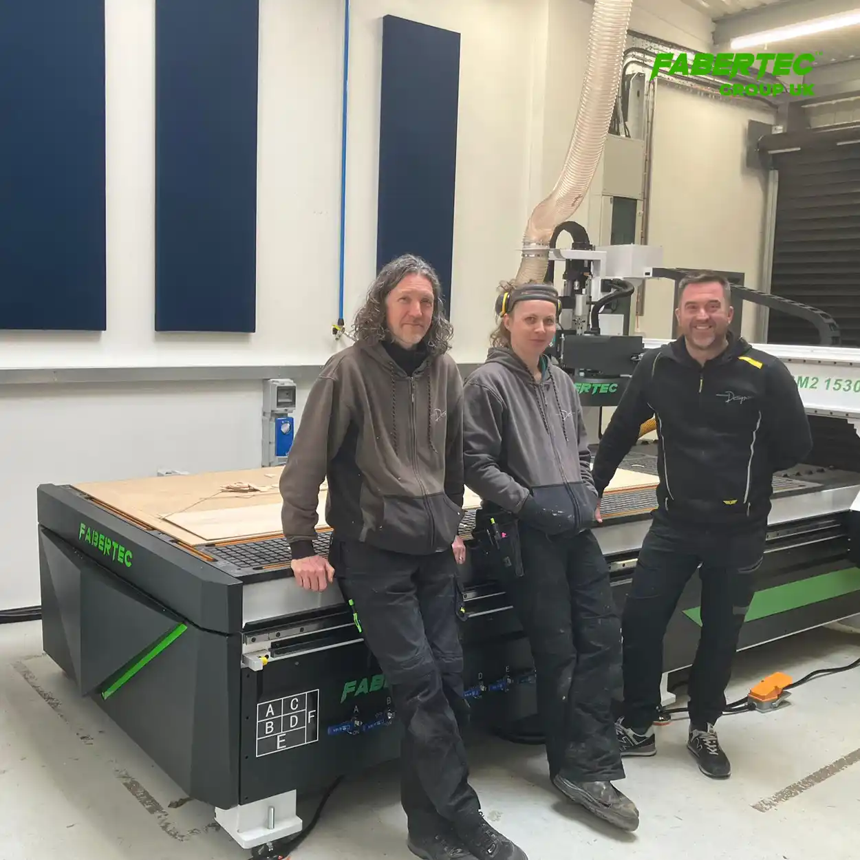 presentation design & services installed fabertec m2 1530 cnc router machine