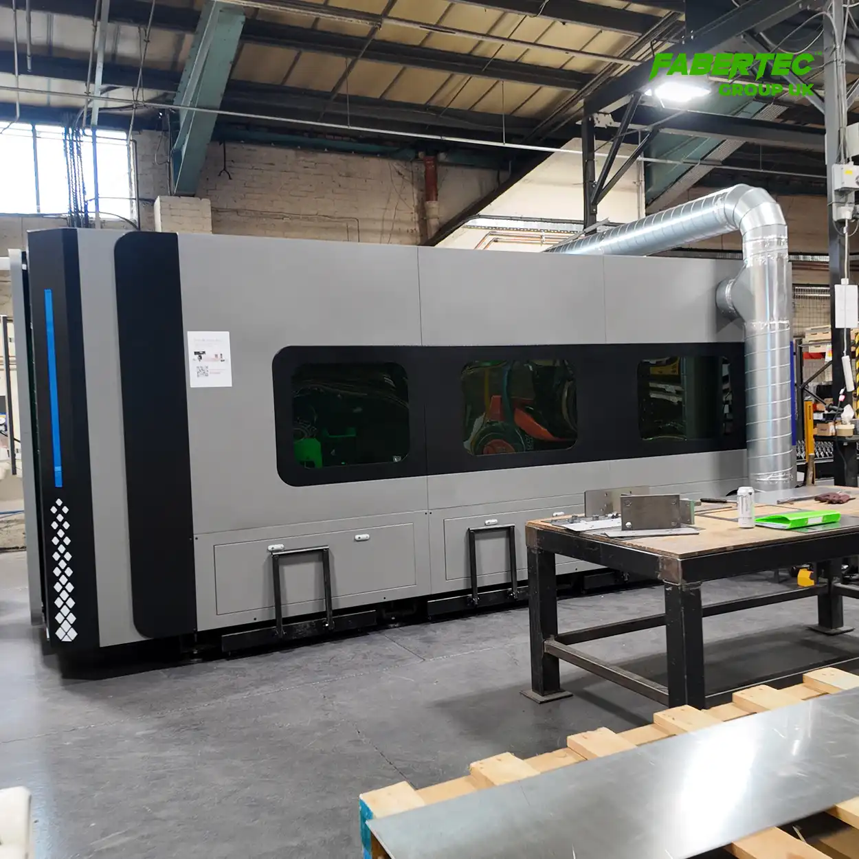 fabertec fiber laser 12kw installed in LEICESTER!.