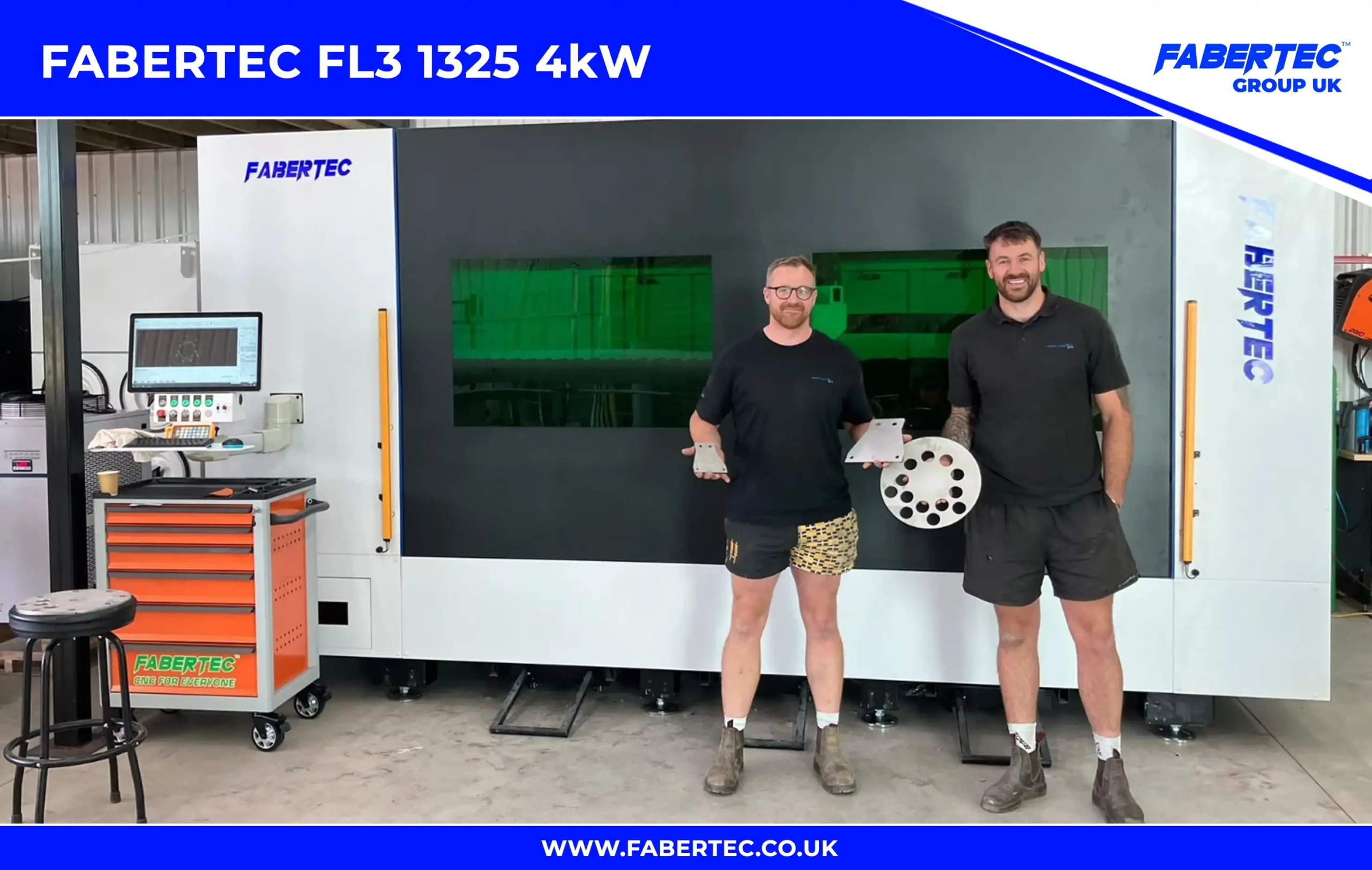 fiber laser installation in hereford 1300x2500 bed size!