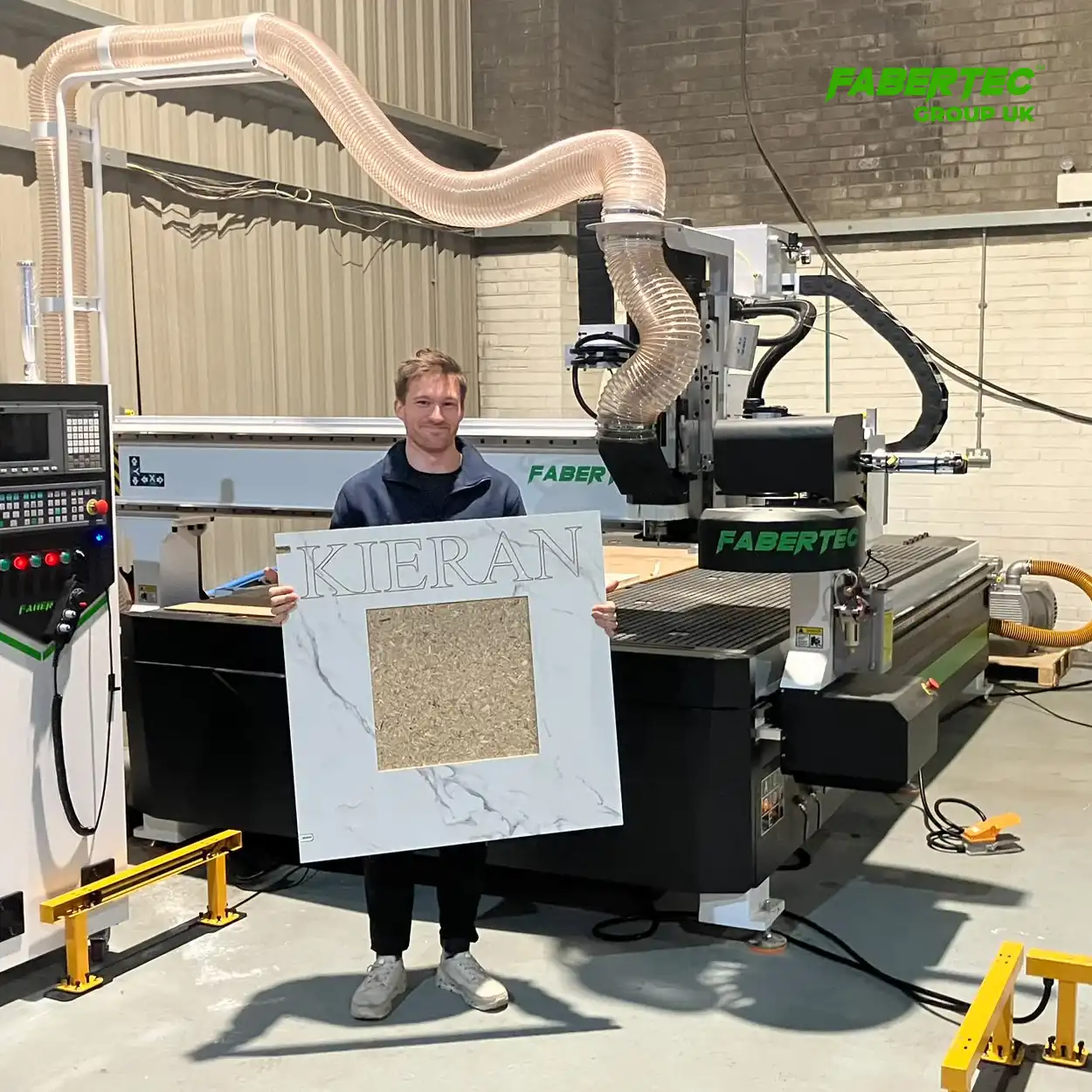 cnc router, edgenader, woodpro installed in glasgow!