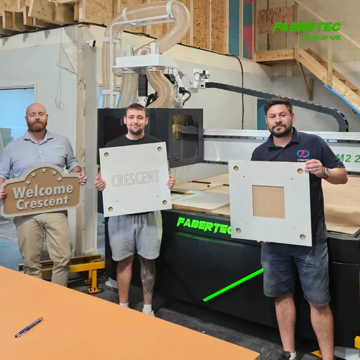 cnc router machine installed on witham uk
