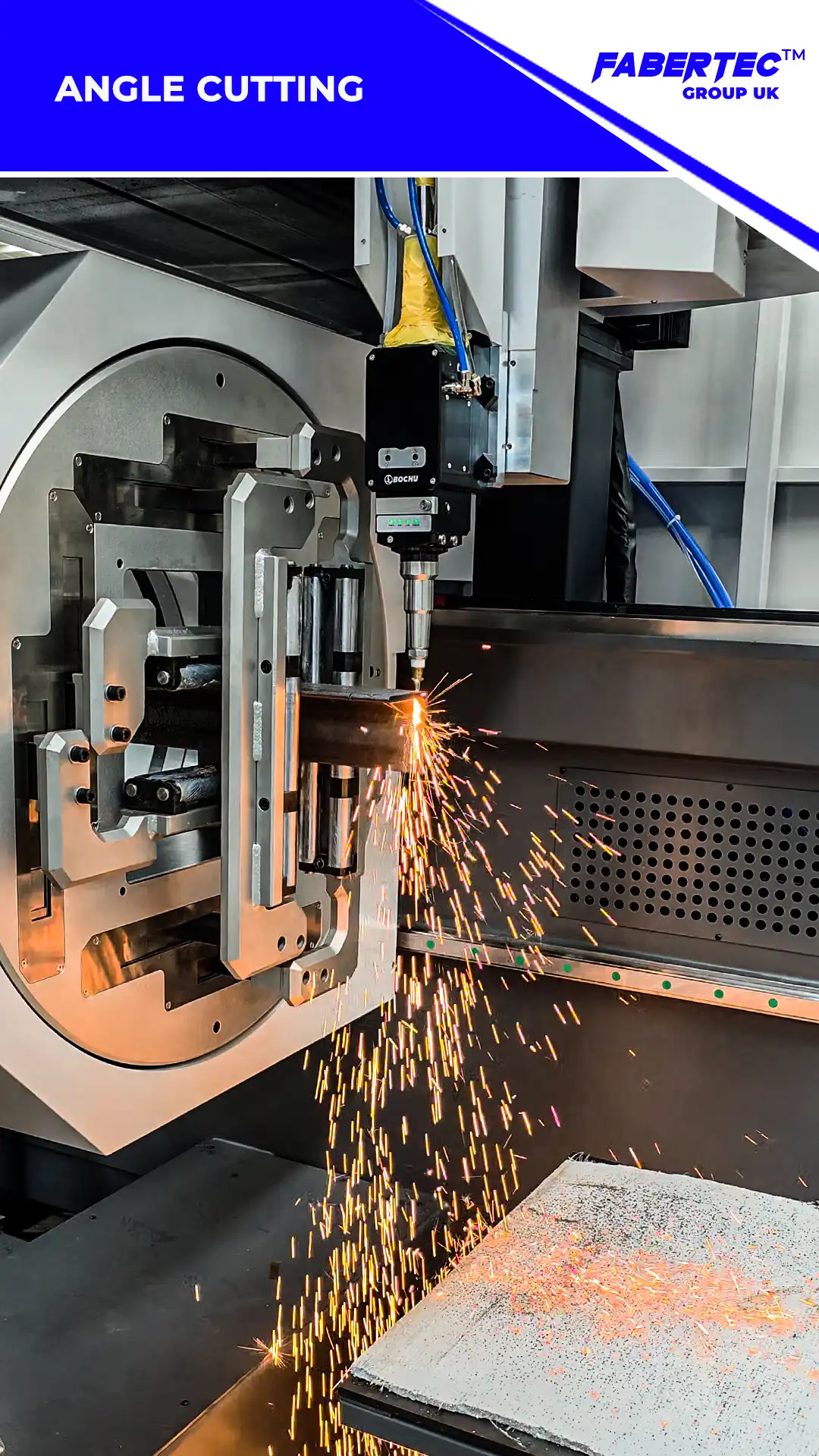 fiber laser tube cutter cutting angle cutting uk machine