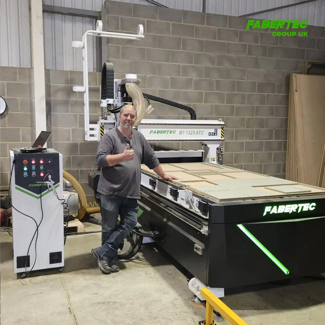 m1 1325 atc cnc router installed in yorkshire!