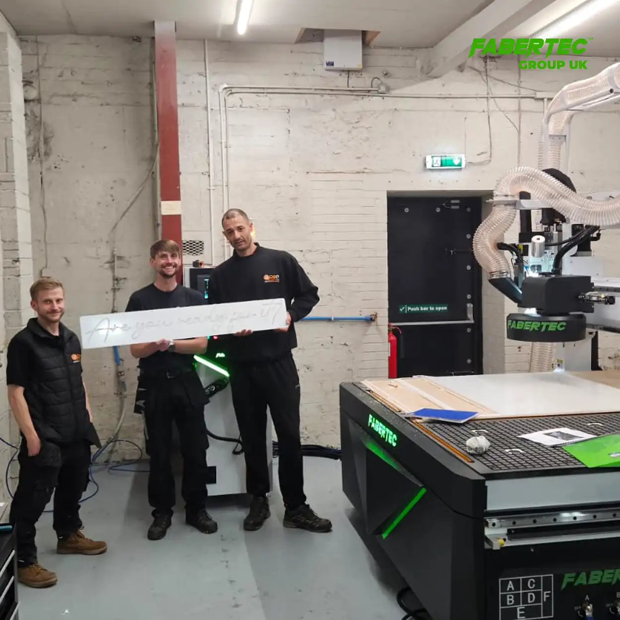 on board power m2 2030 cnc router installation in west yorkshire
